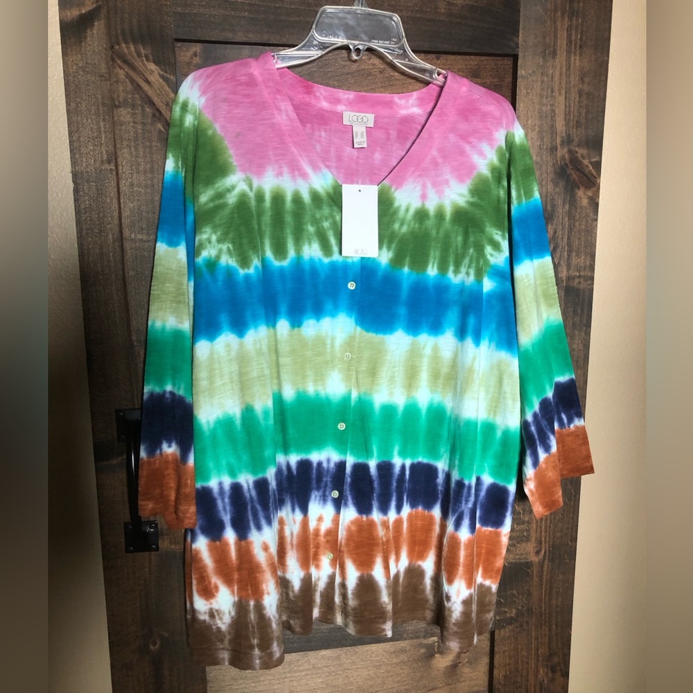 Lightweight knit cardigan by Lori Goldstein